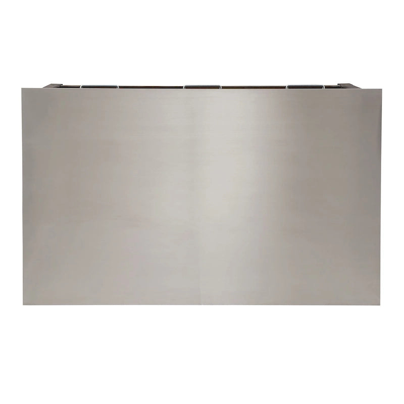 Îlot de cuisine extensible aspect récupéré avec 3 tiroirs – Chêne / Marron / Gris