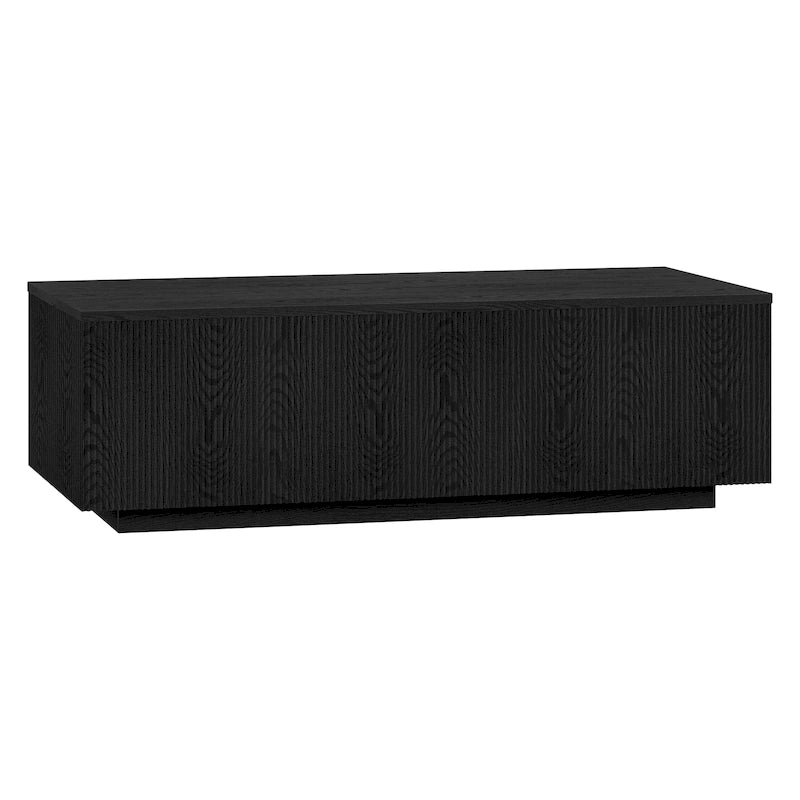 Table basse rectangulaire grain noir – 4 à 6 places