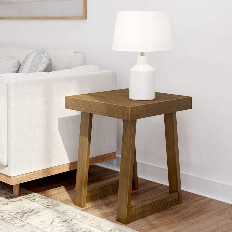 Table d'appoint en pin massif brossé – Utilisateur unique